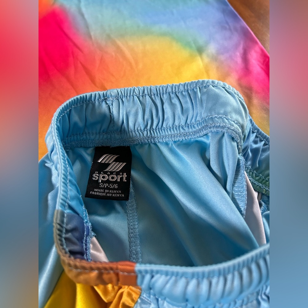Rainbow Athletic Muscle Tank & Shorts Set | Boys Size 5/6 | Colorful Activewear - Picture 7 of 9